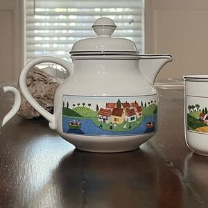 Villeroy & Boch Naïf Teapot and Mug Set